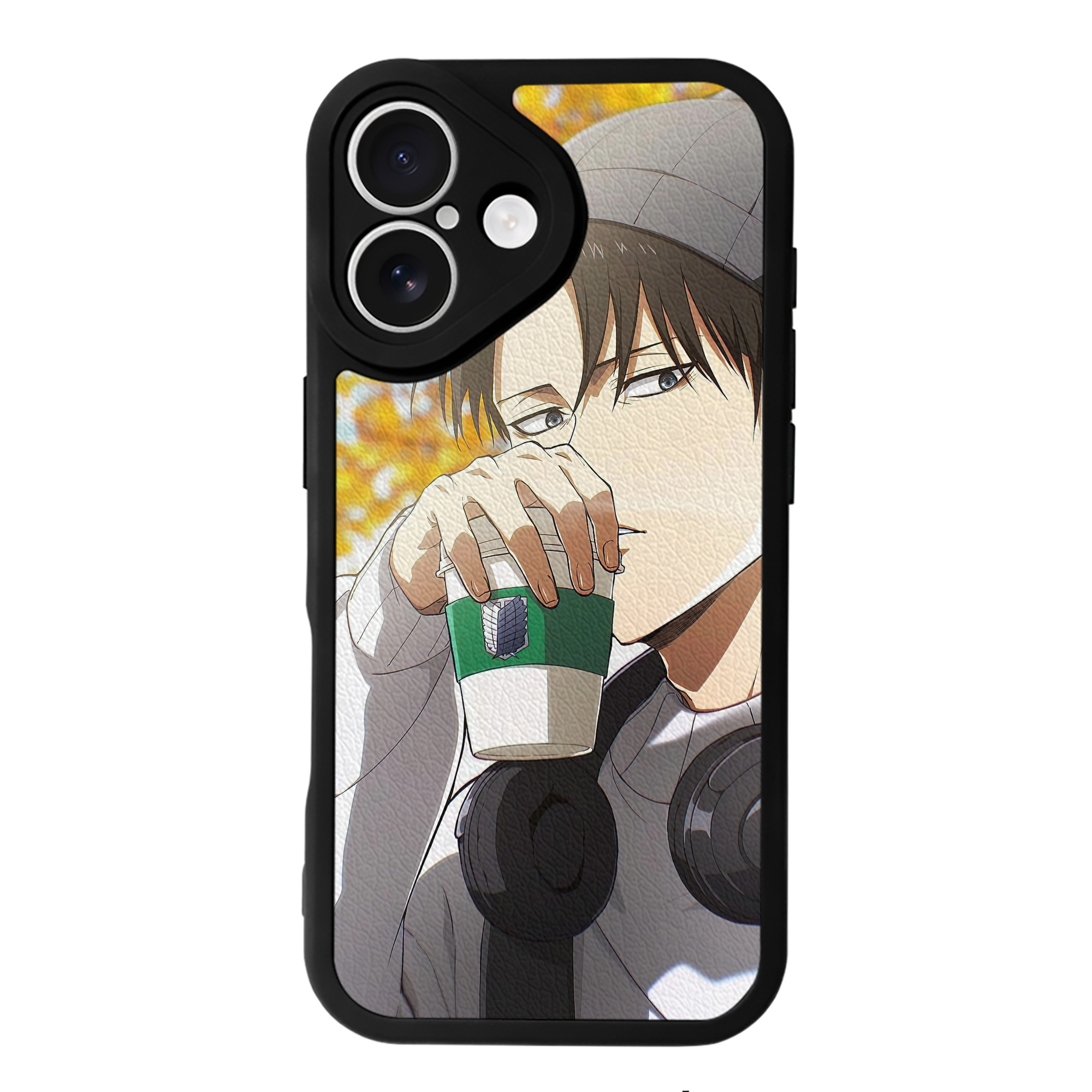 （画像用） 進撃の巨人 Attack on Titan 【iPhone 16シリーズ対応】シリコンスマホケース（レザー調） 材質：シリコン